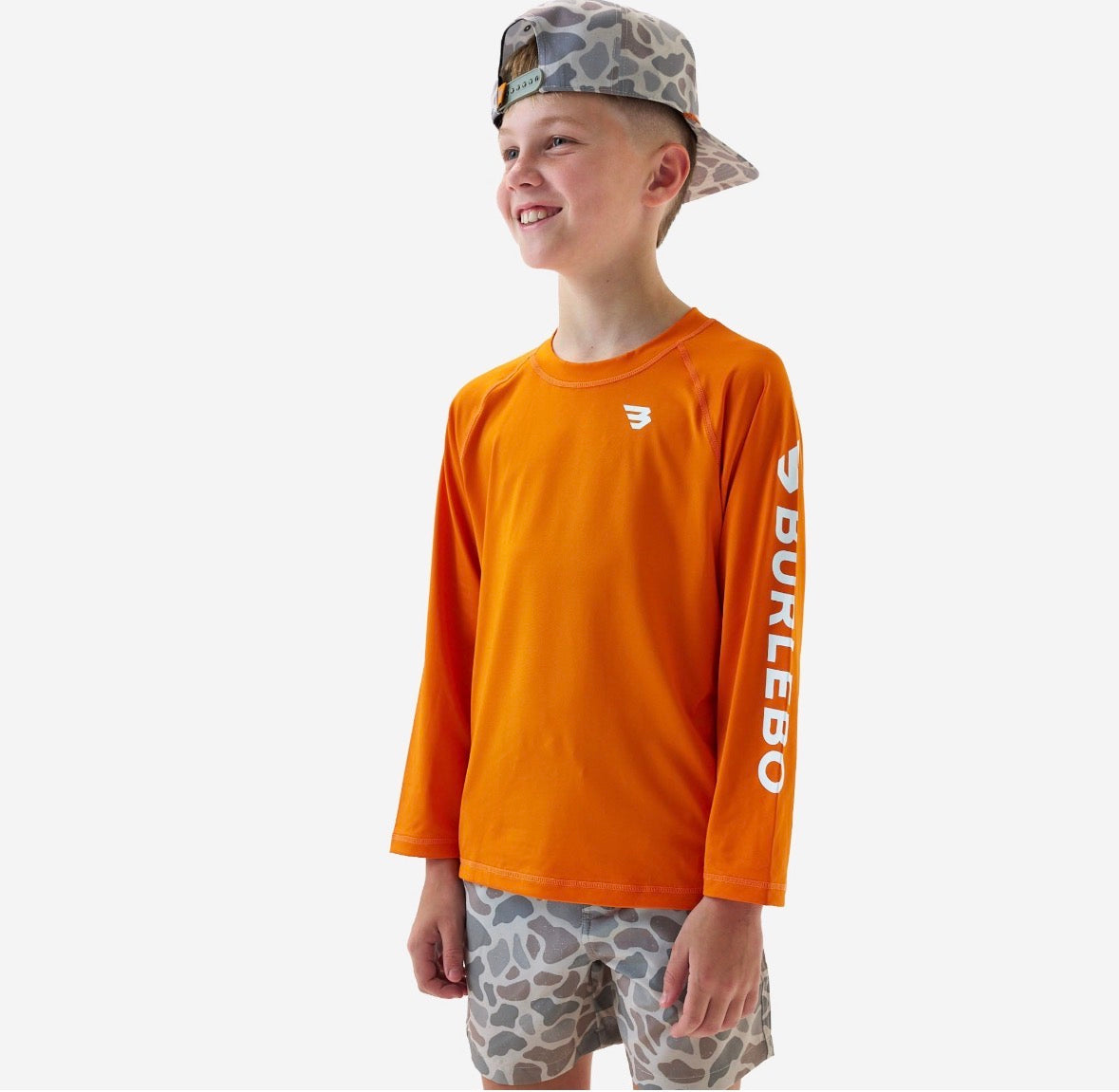 Youth Rashguard | Orange & White