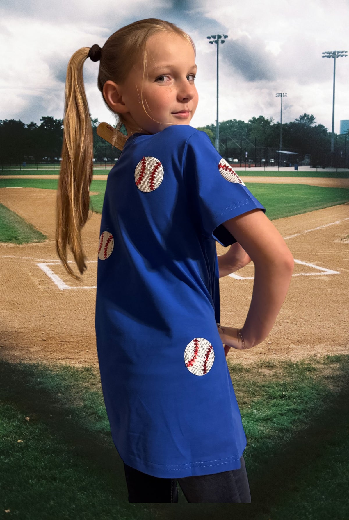 Royal Blue Play Ball Shirt