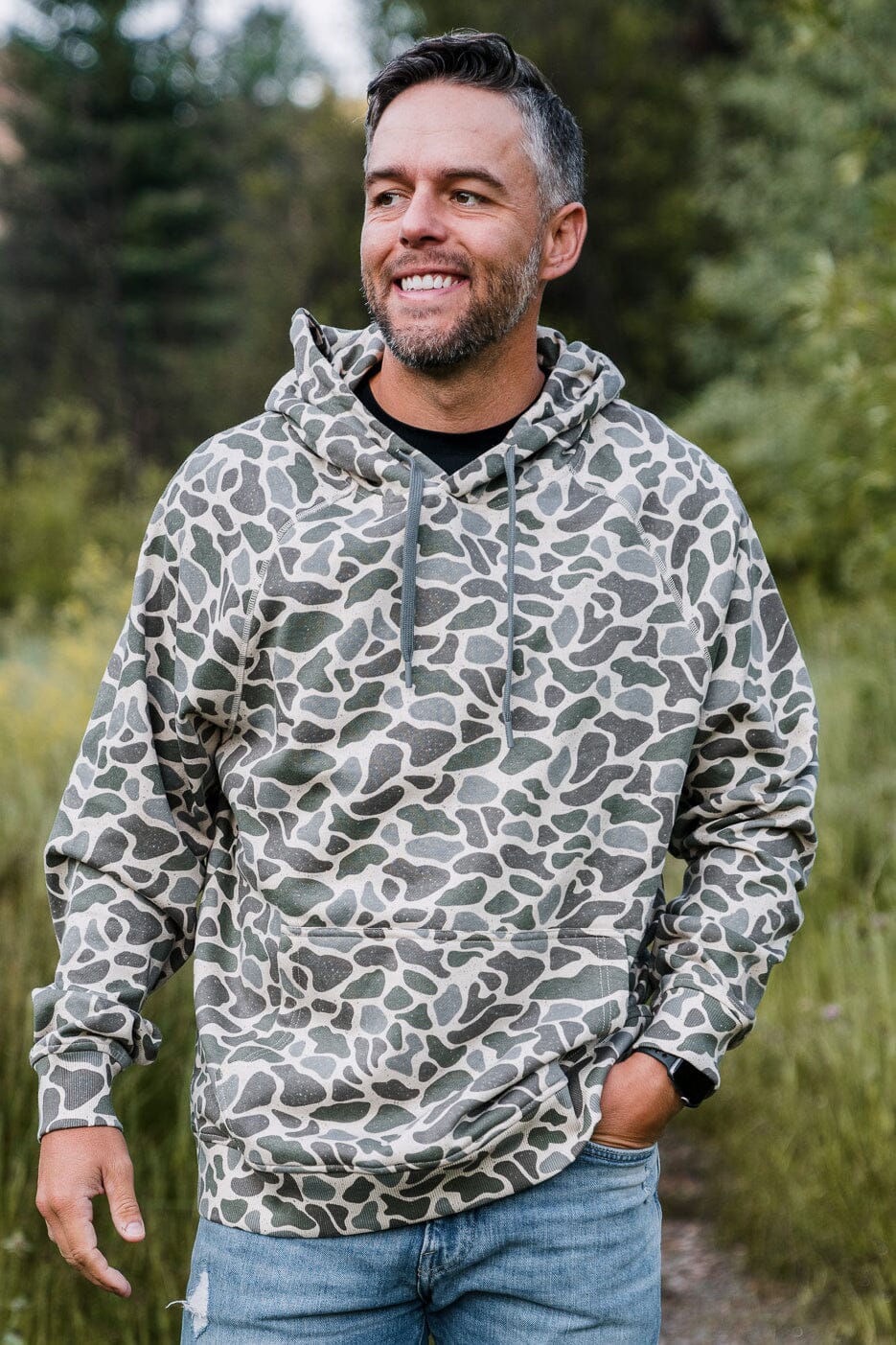 Fleece Hoodie-Classic Deer Camo