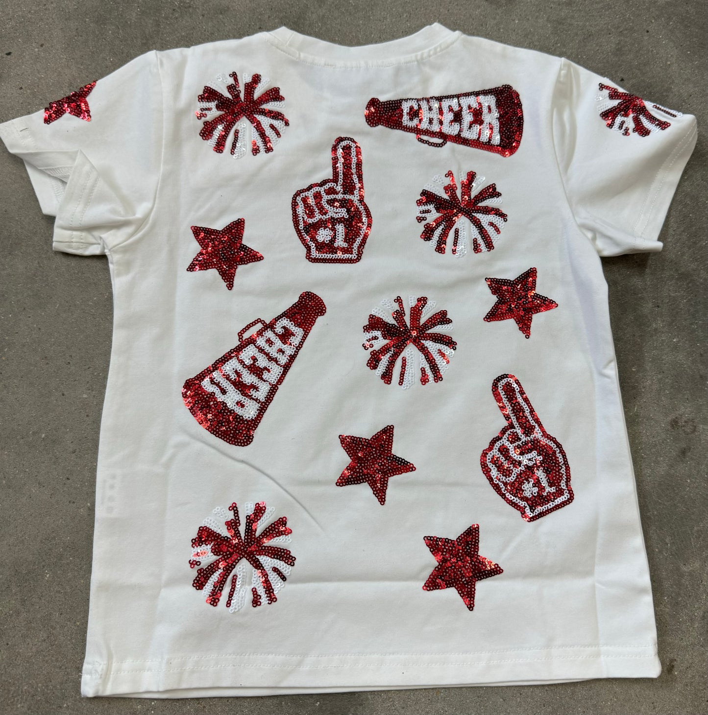 Red & White Cheer Shirt