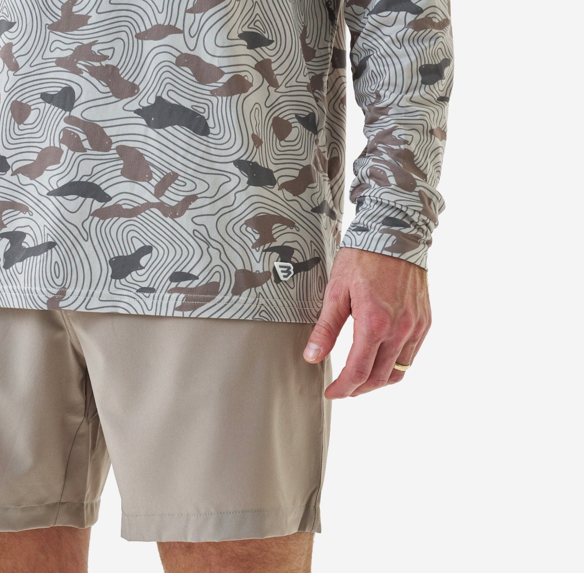 Performance Hoodie- Topo Desert Camo