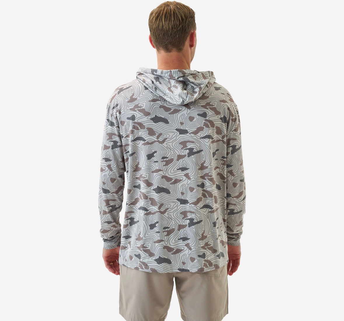 Performance Hoodie- Topo Desert Camo