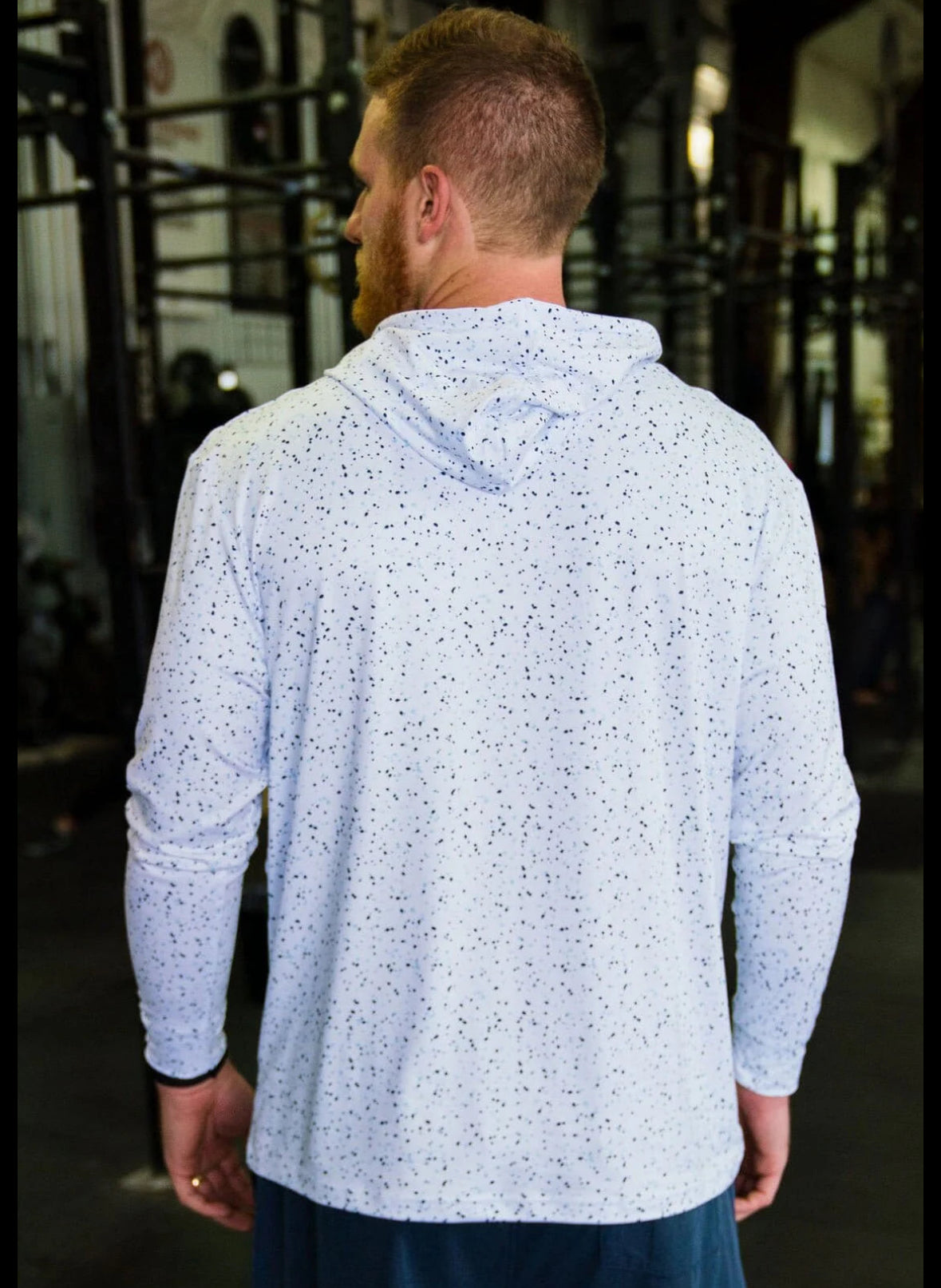 Performance Hoodie-White Speckled