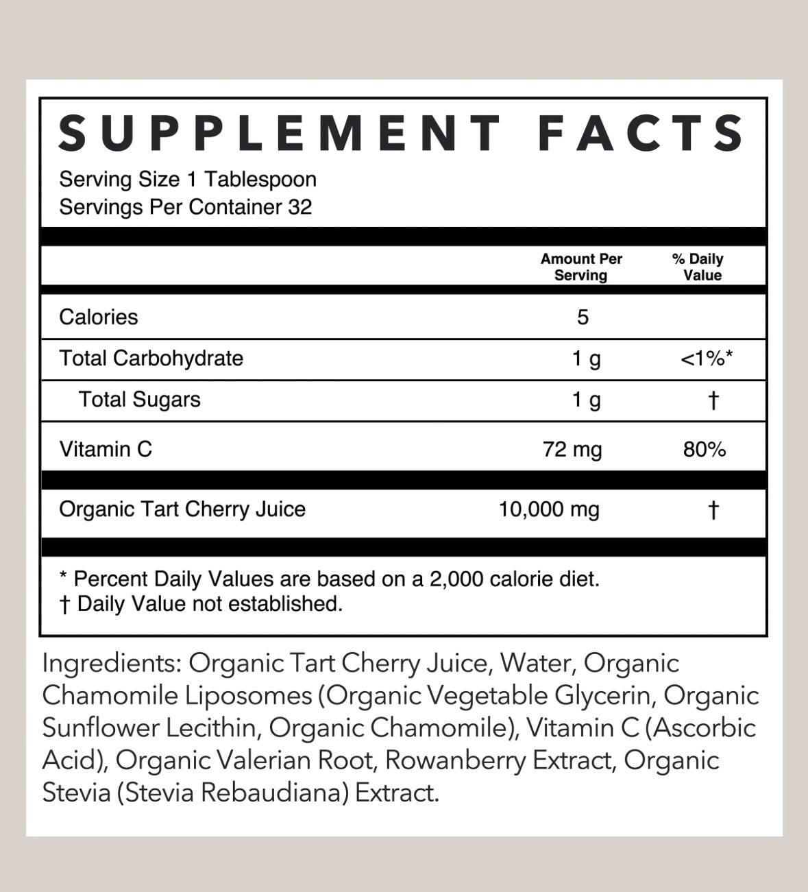 Tart Cherry Sleep Support-Regular 16oz