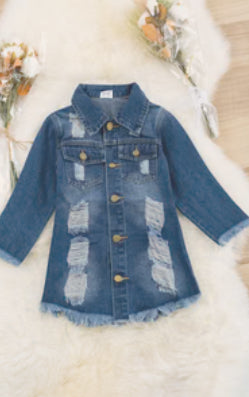 Girls Distressed Dress