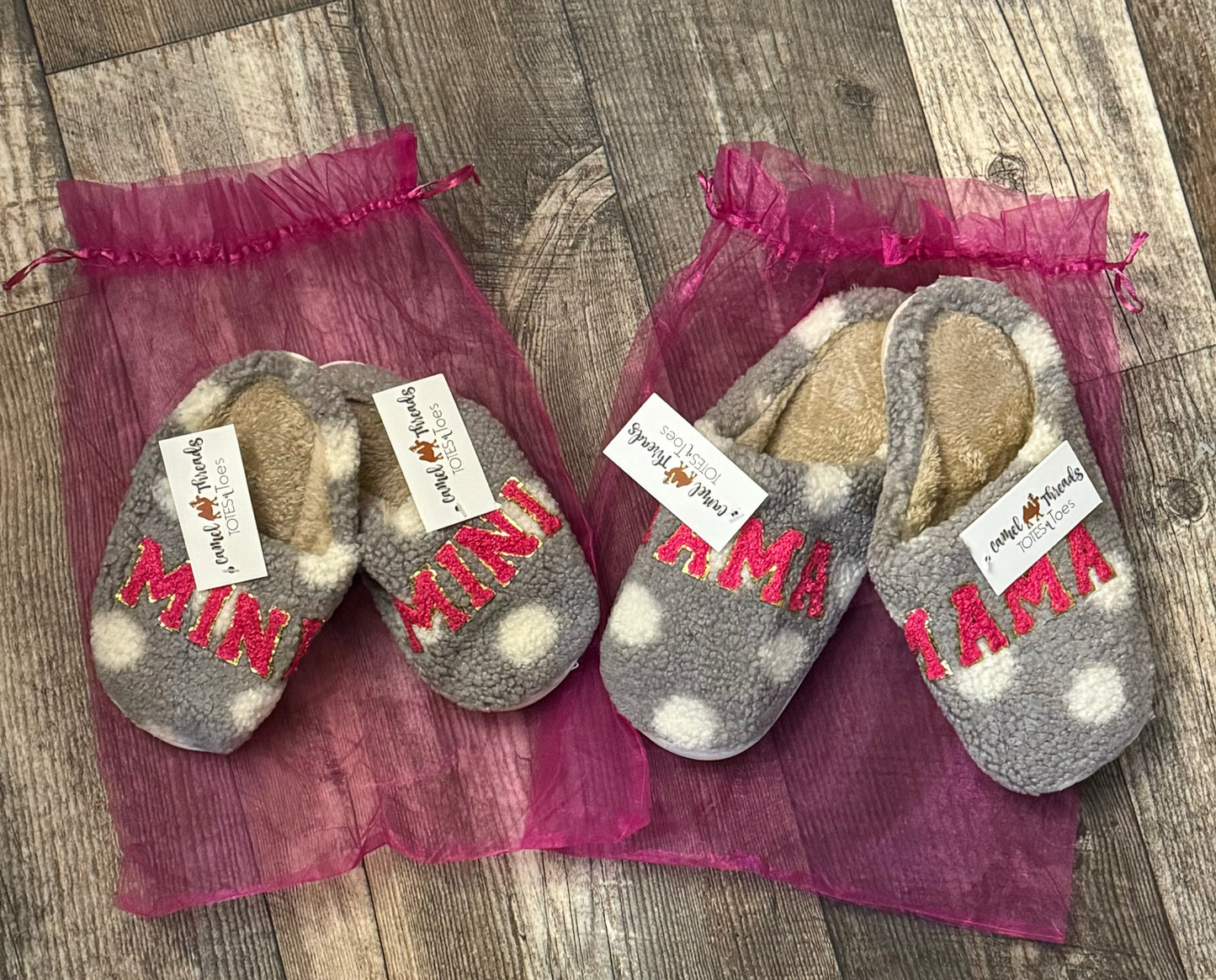 Camel Threads Mama & Mini Slippers