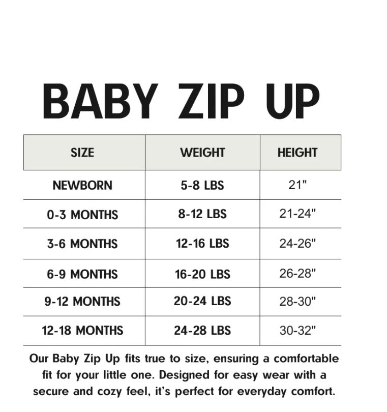 Baby Zip Up - Texas - Light Blue