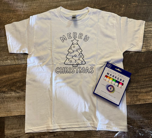 Merry Christmas Color Me Tee