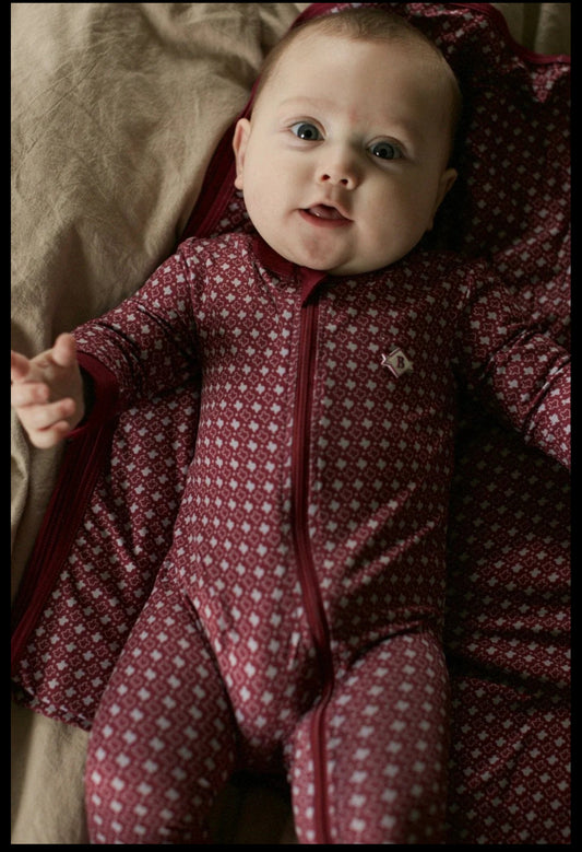 Baby ZipUp- Texas Maroon
