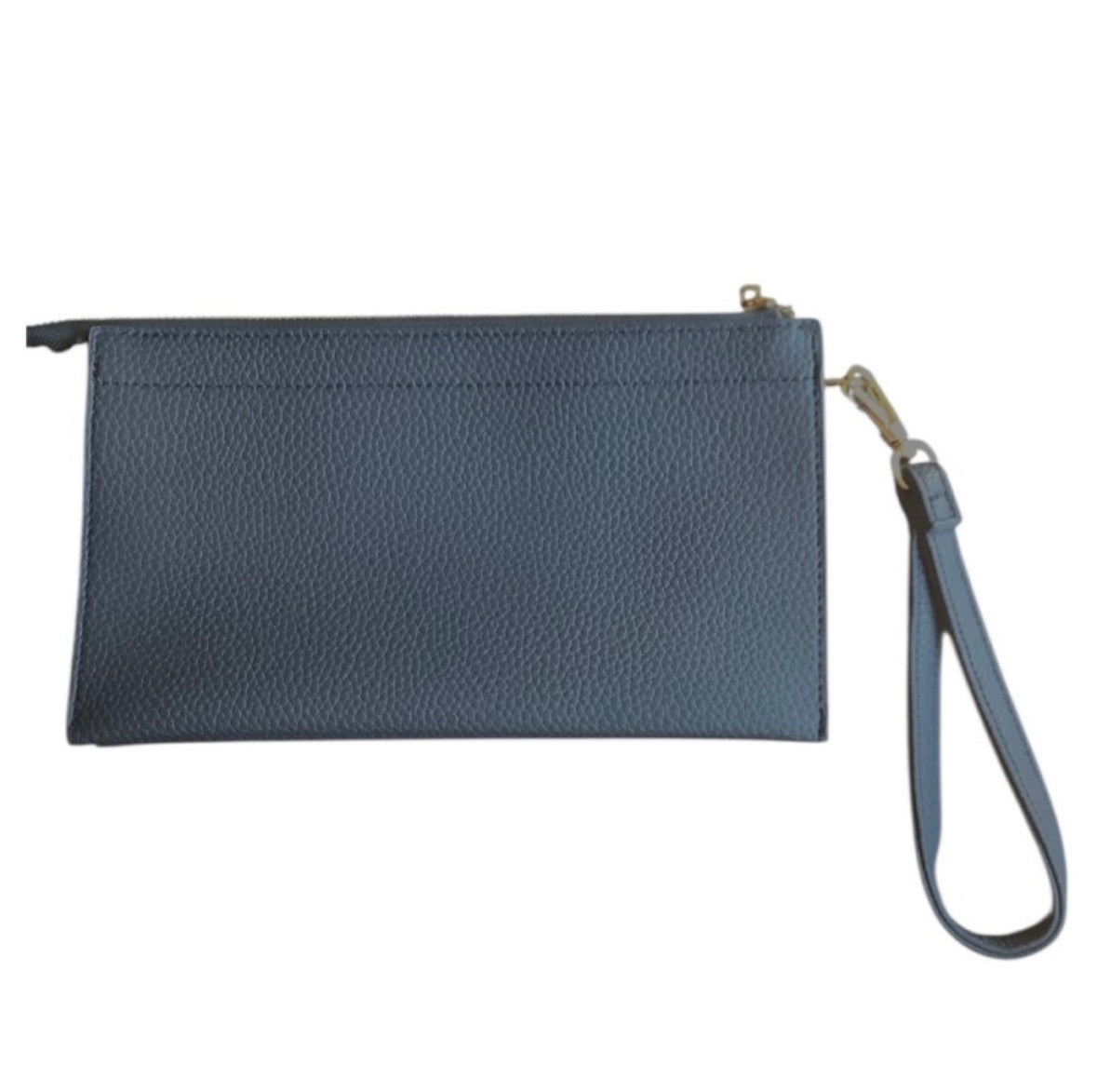TEXTURED VEGAN LEATHER CLUTCH/CROSSBODY