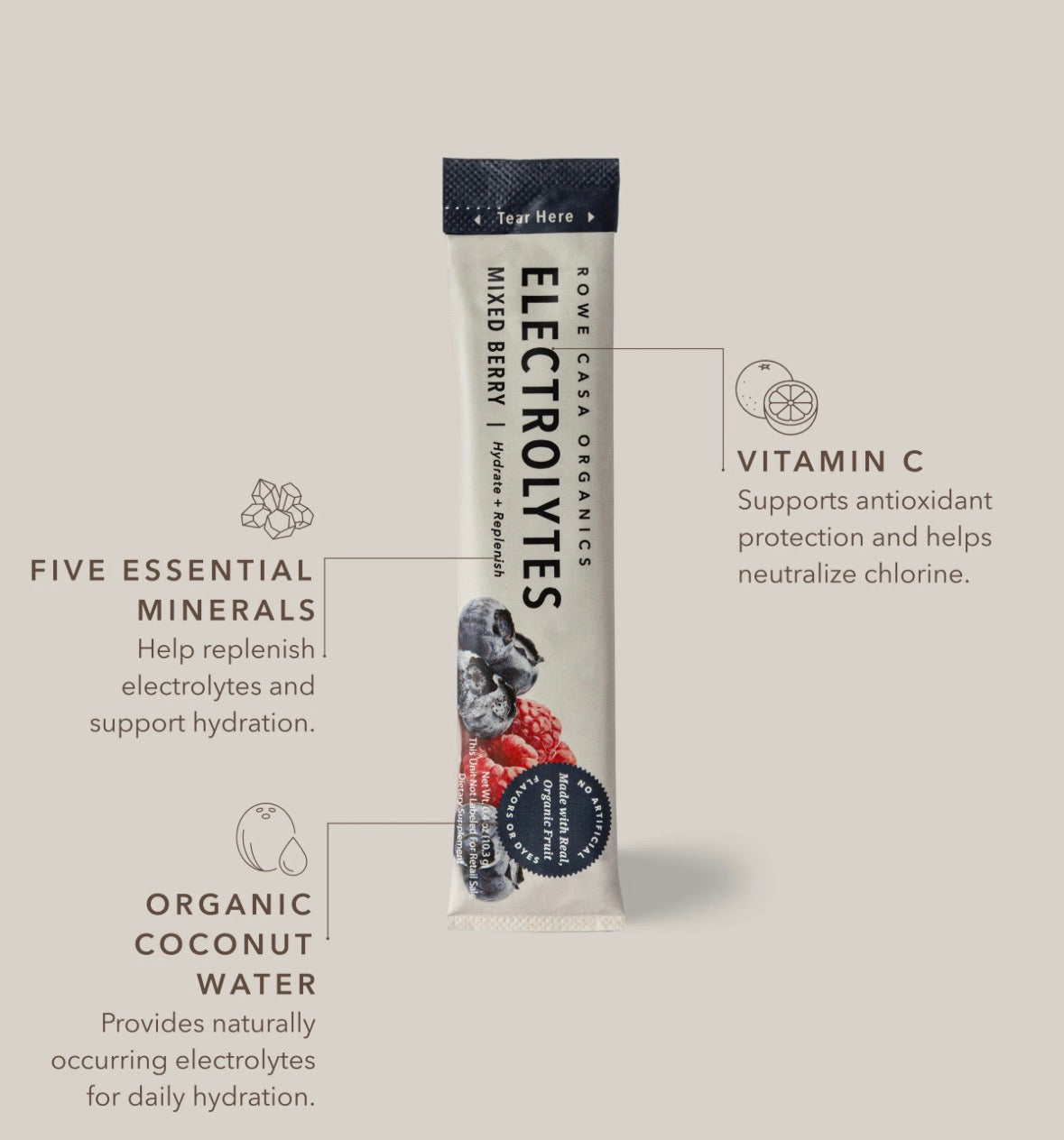 Mixed Berry Electrolytes | Single Serving Stick Pack