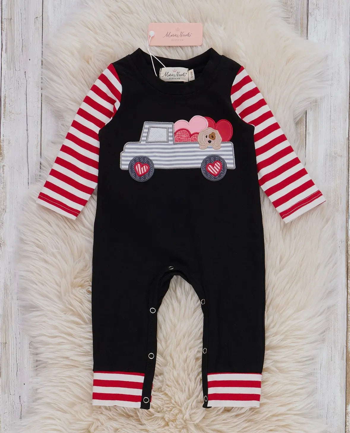 Love On Wheels
Embroidered Romper