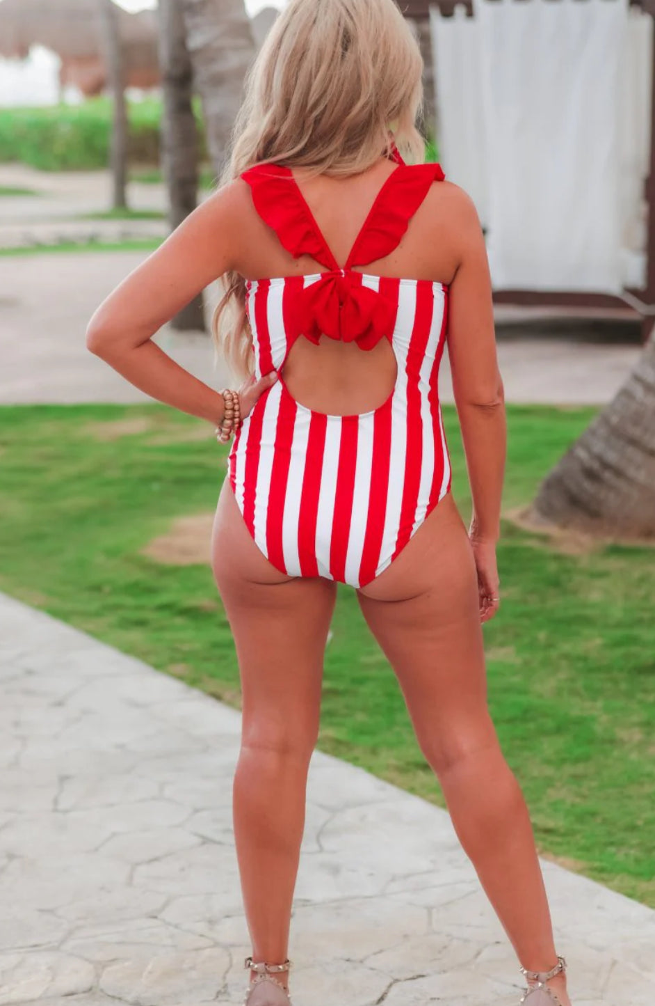 LADIES Set Sail Striped Swimsuit