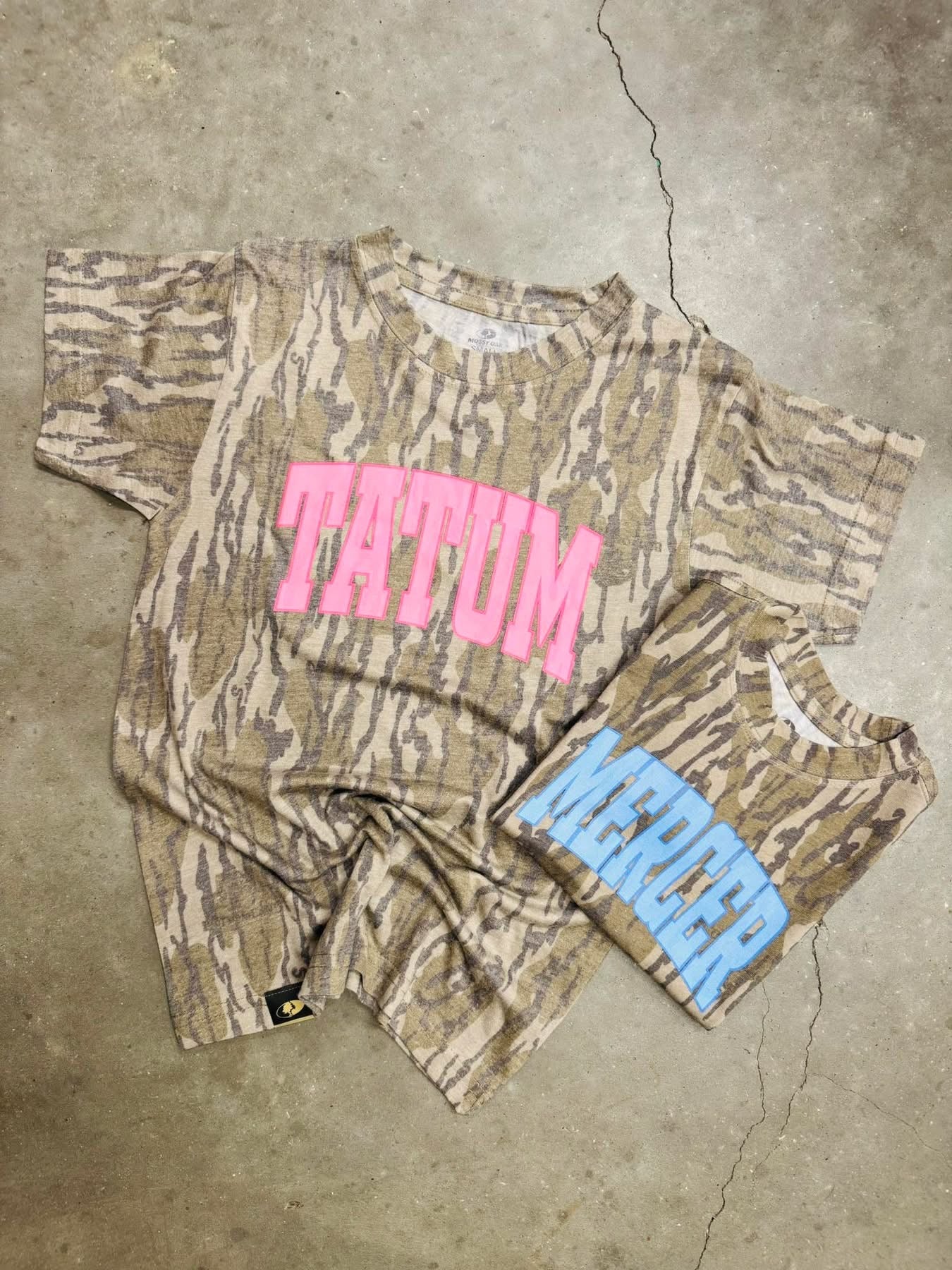 Custom Name Bottomland Camo Tee
