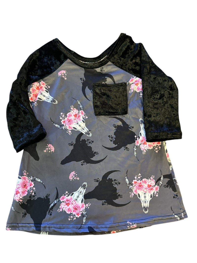 Floral Skull Tee