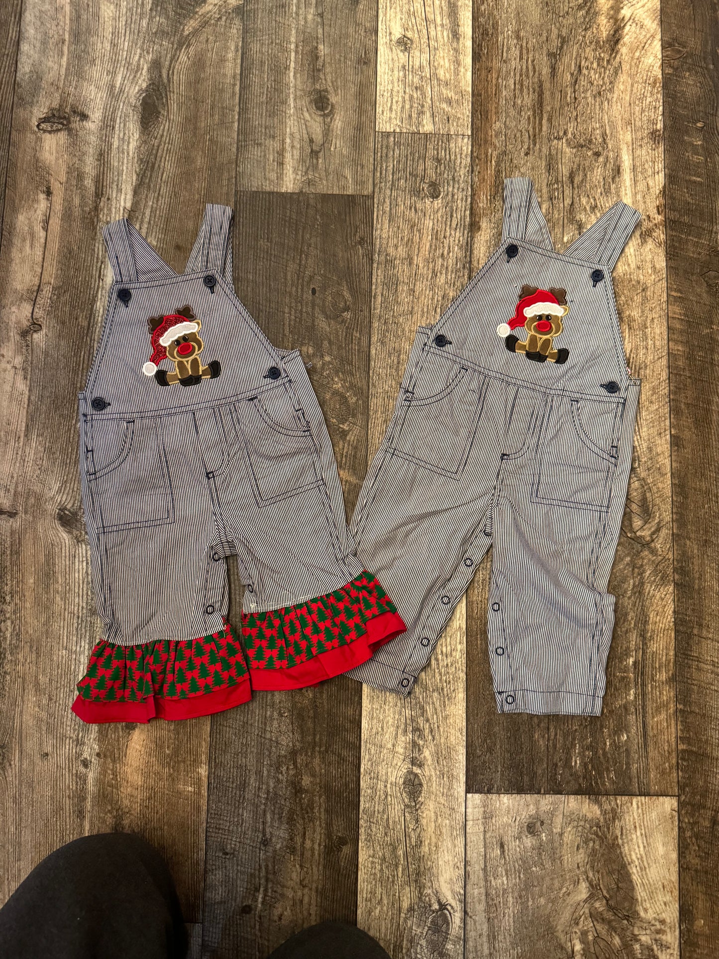 Reindeer Christmas Overalls