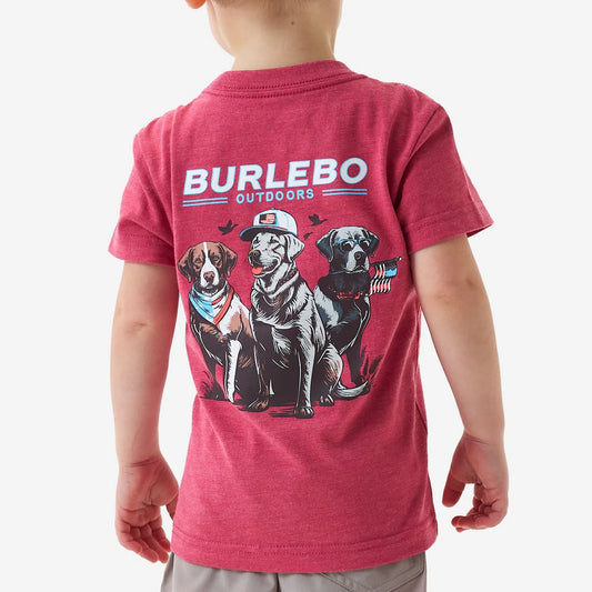 Youth American Dog-Crimson Red Tee