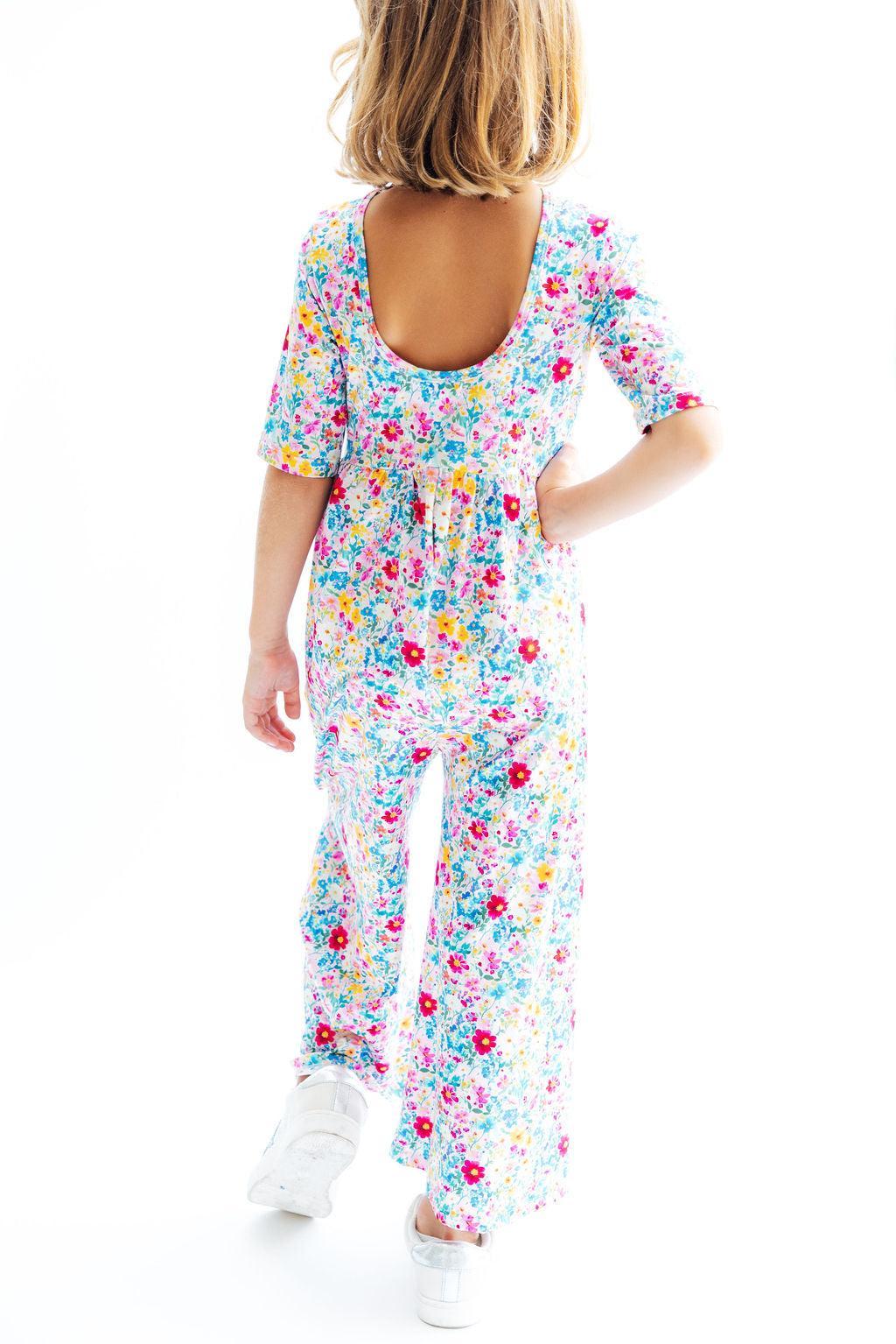 FLUTTERING FLOWERS WIDE LEG JUMPSUIT
