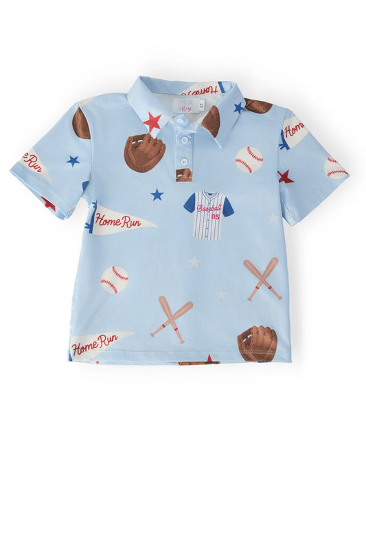 BOYS HOME RUN S/S POLO