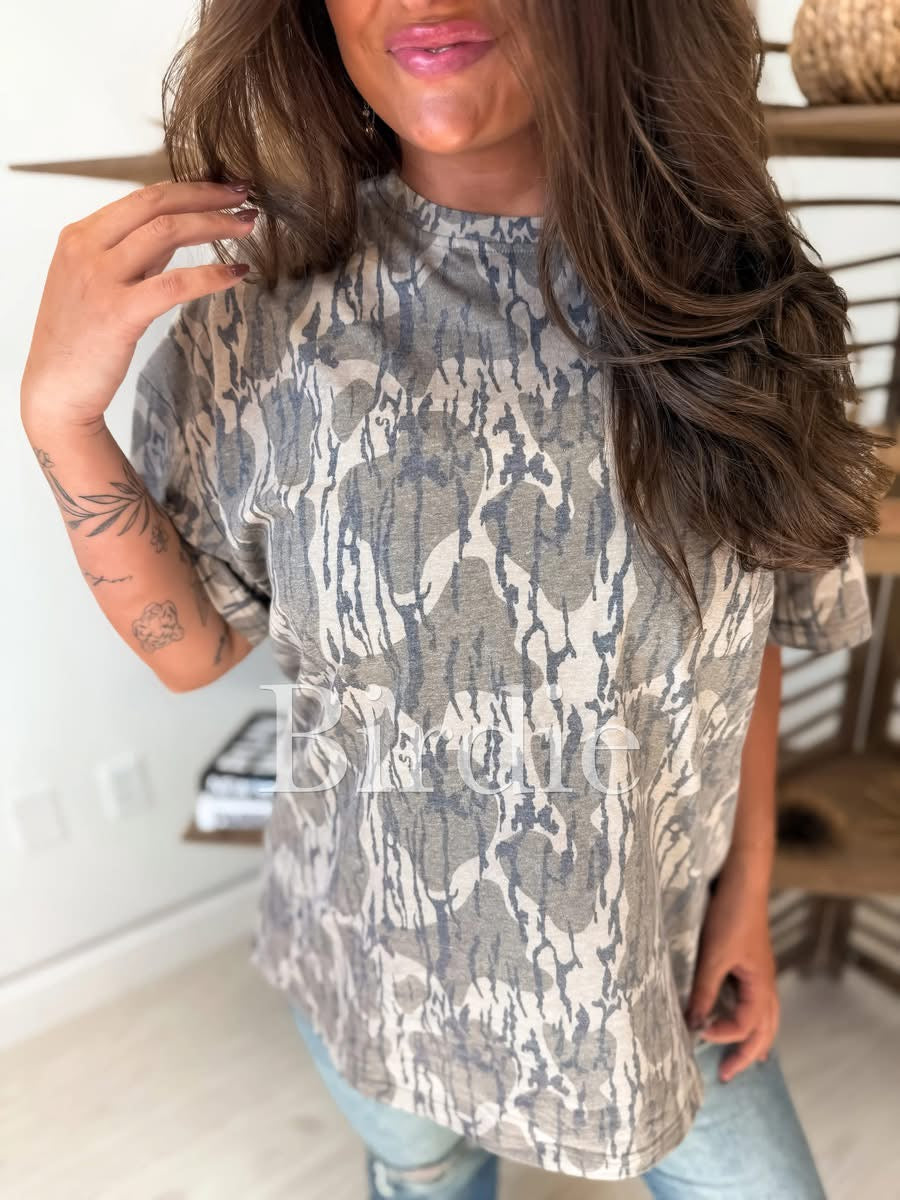 Oversized Bottomland Camo Tee