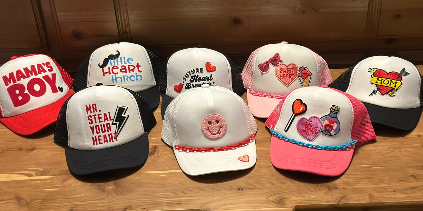 Toddler Valentine Trucker Hat