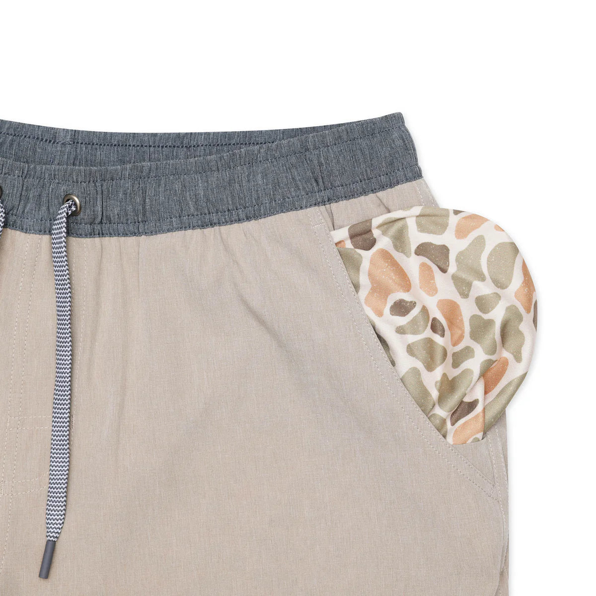 Athletic Short - Heather Khaki - Venado Camo Liner