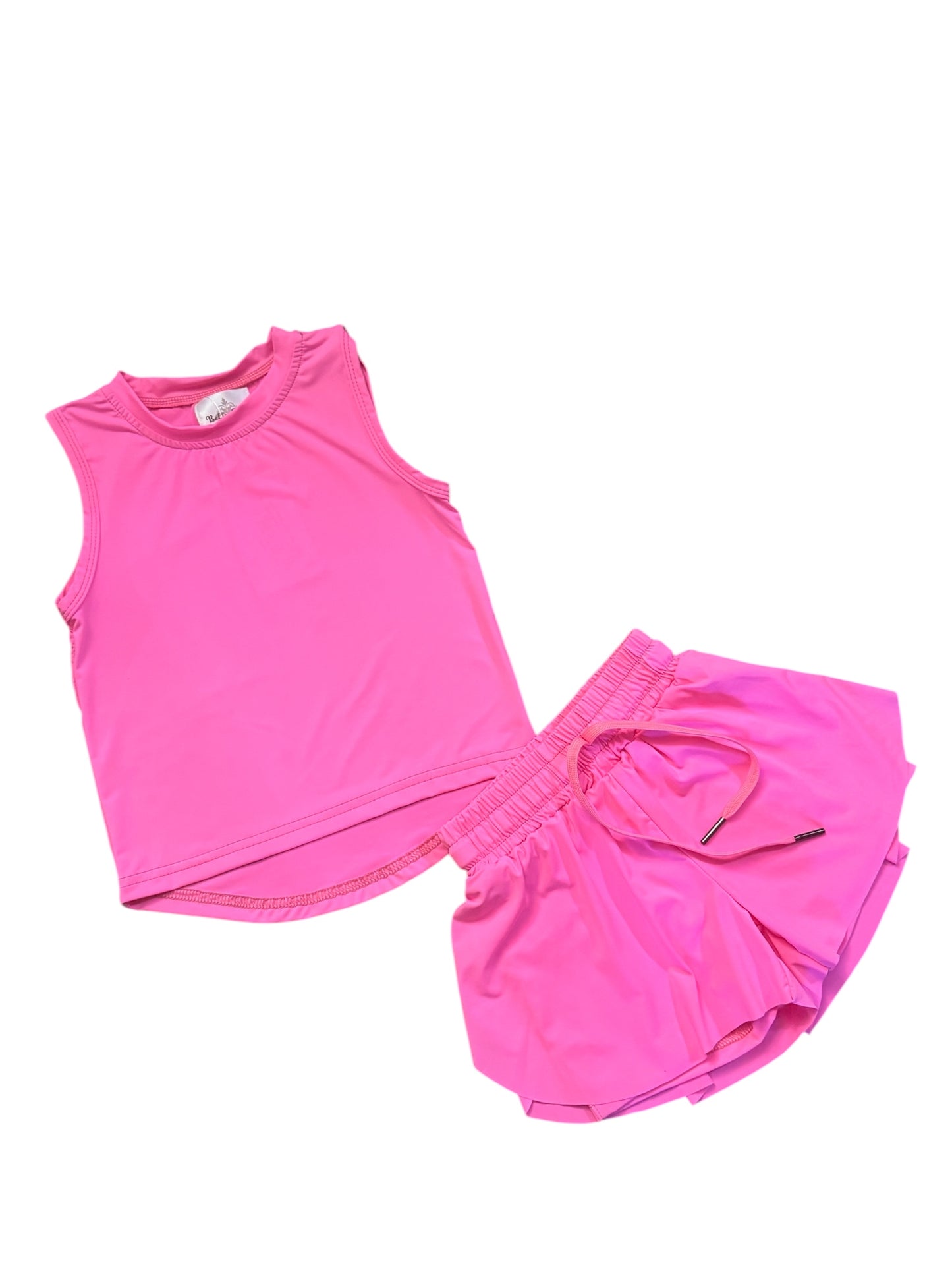 HOT PINK-High Low Tank