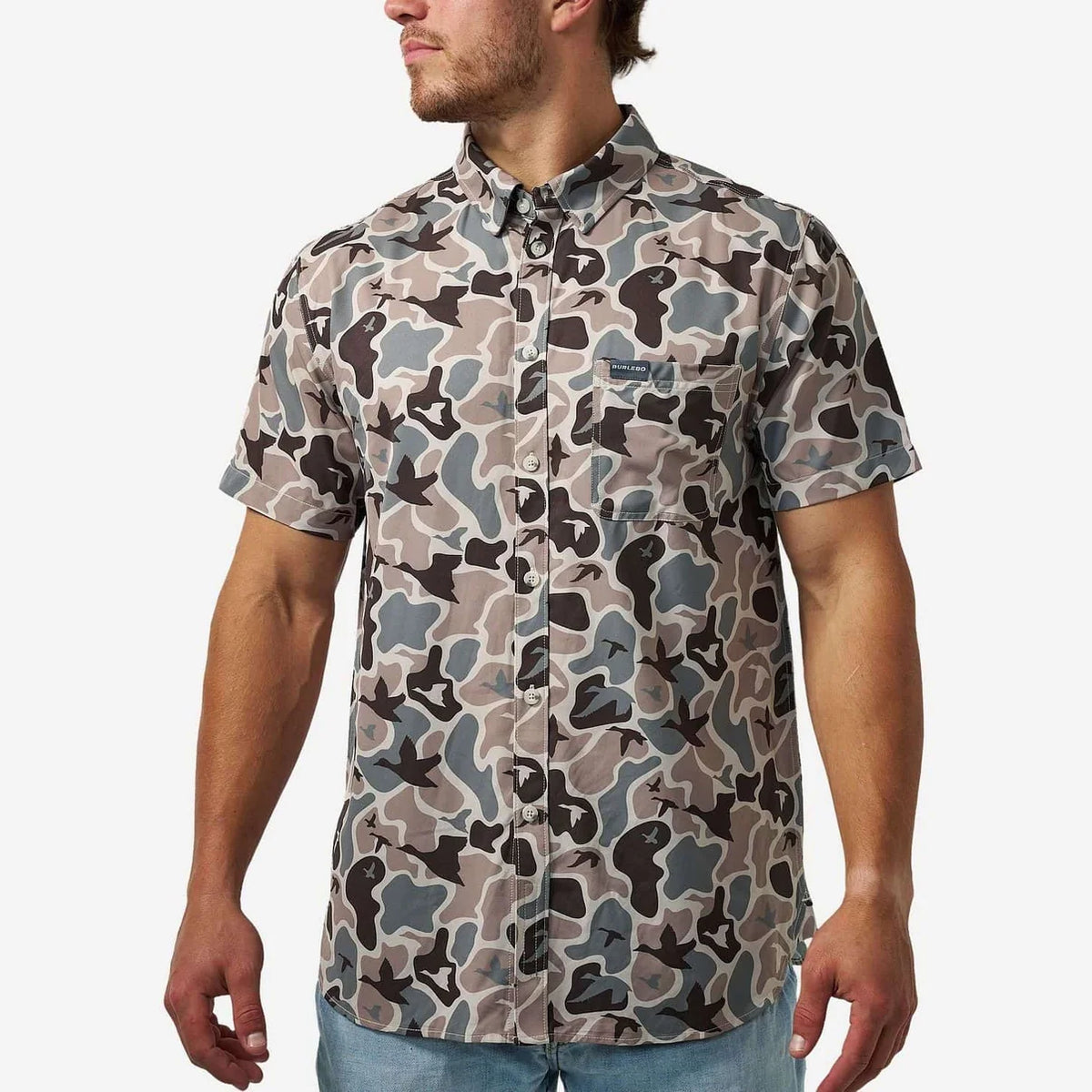 Performance Button Up - Mallard Mayhem Camo