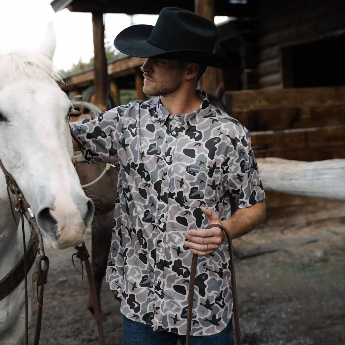 Performance Button Up - Mallard Mayhem Camo