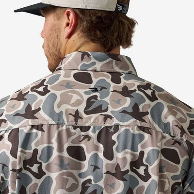 Performance Button Up - Mallard Mayhem Camo