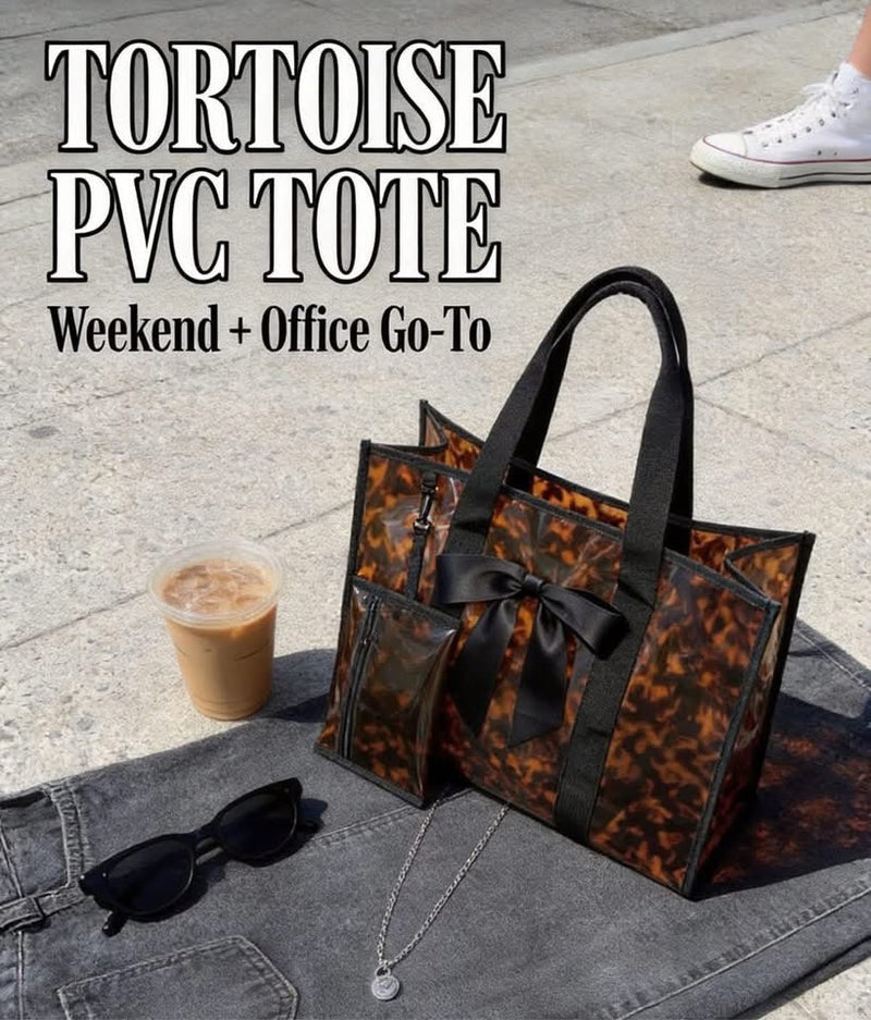 PREORDER: Tortoise PVC Tote