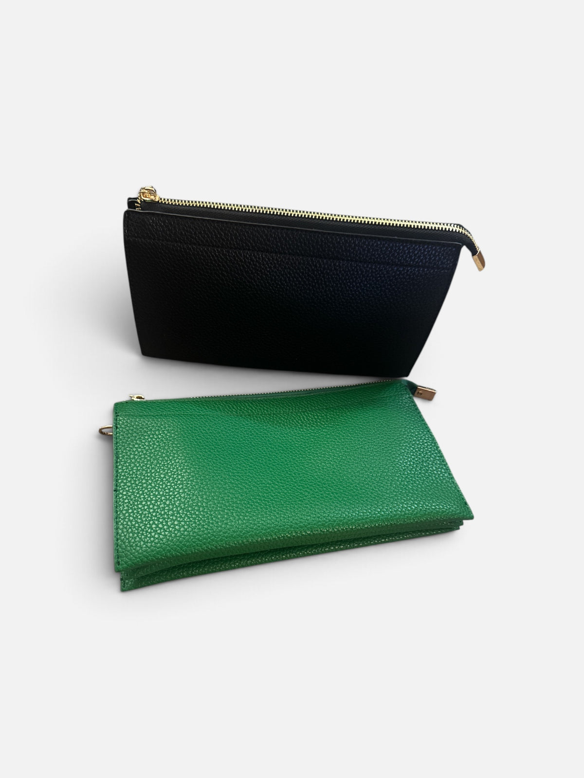 TEXTURED VEGAN LEATHER CLUTCH/CROSSBODY