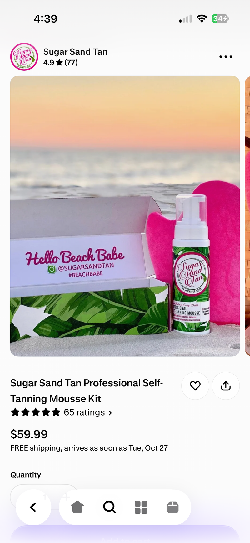 Sugar Sand Tan Professional Self-Tanning Mousse Kit