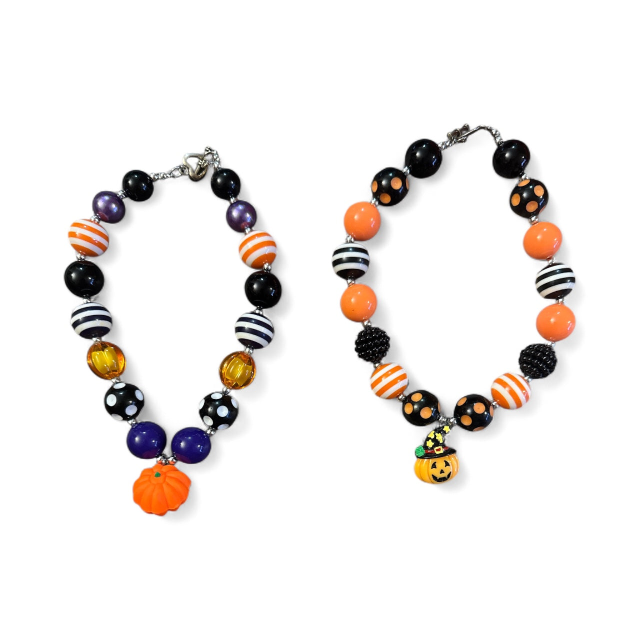 Toddler Halloween Beaded Necklaces