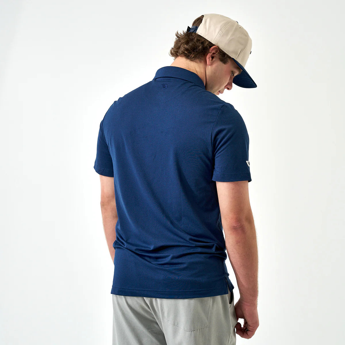 BURLEBO-Performance Polo-Adult-Heather Navy