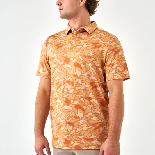 Performance Polo-Adult-Orange Texas Camo