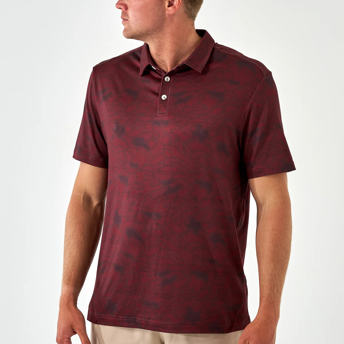 Performance Polo-Adult-Texas Maroon Camo