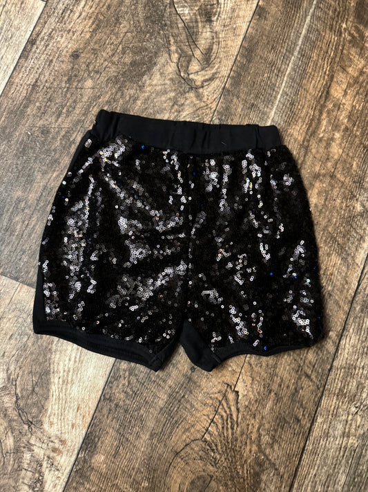 BLACK Sequin Shorts