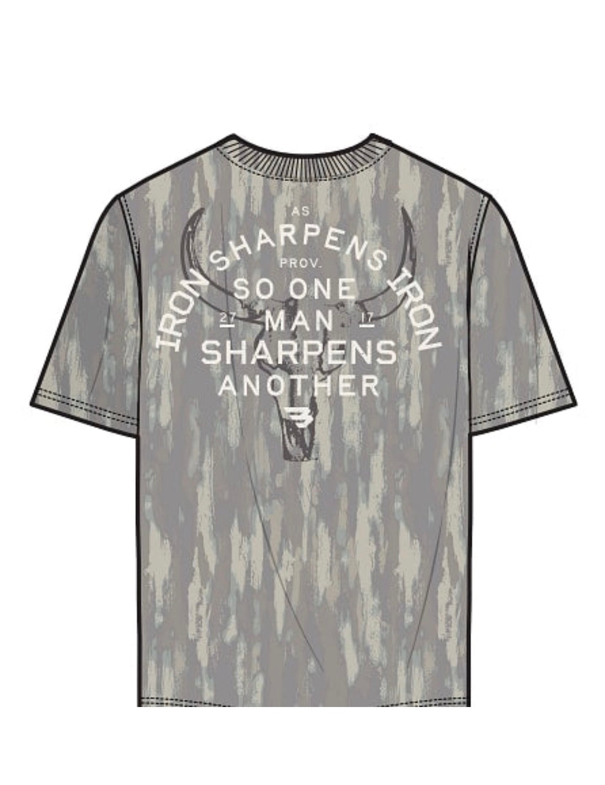 Vintage Washed Graphic Tee-Proverbs 27:17