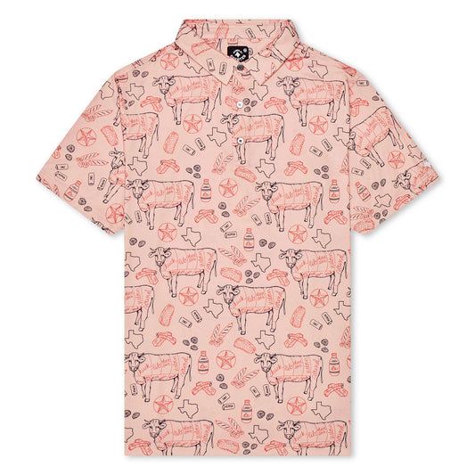 Texas BBQ Polo-Raised by Coyotes