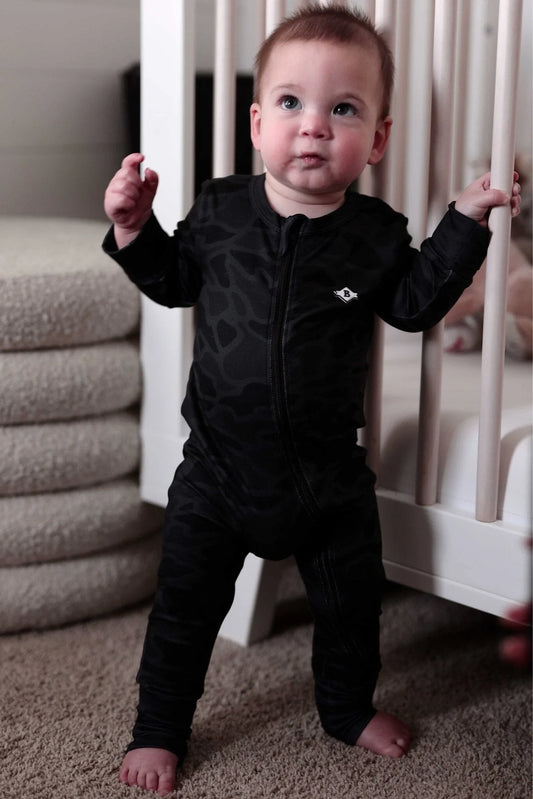 Baby Zip Up-Black Camo