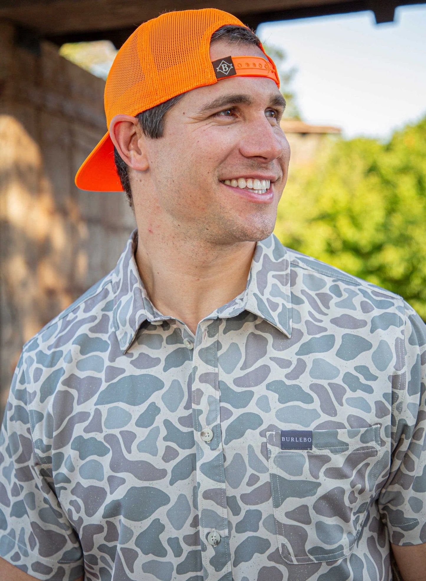 Performance Button Up-Classic Deer Camo