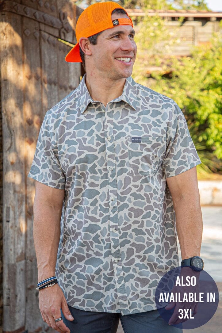 Performance Button Up-Classic Deer Camo