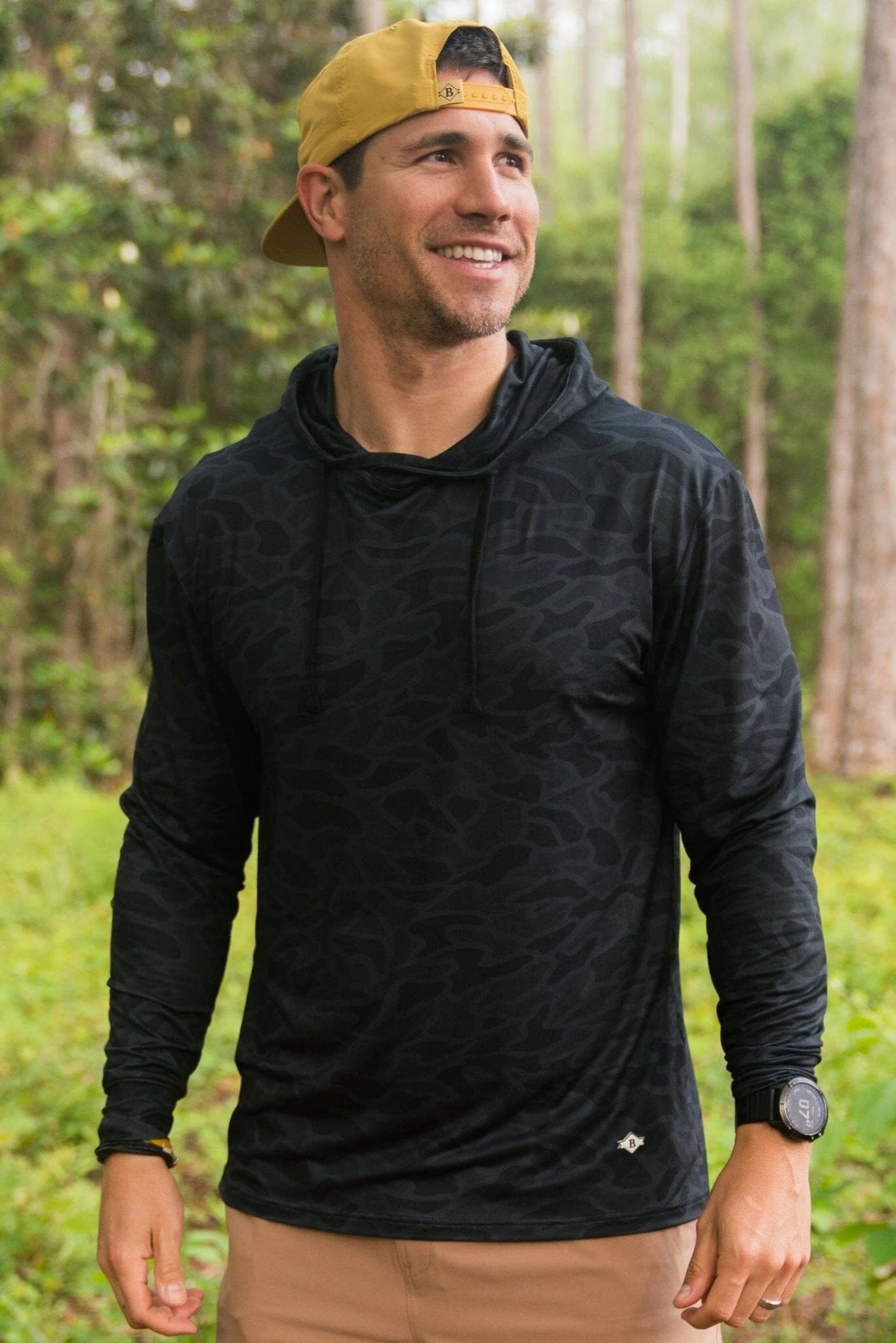 Performance Hoodie-Black Camo