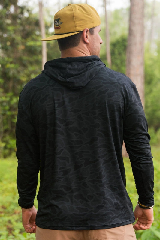 Performance Hoodie-Black Camo