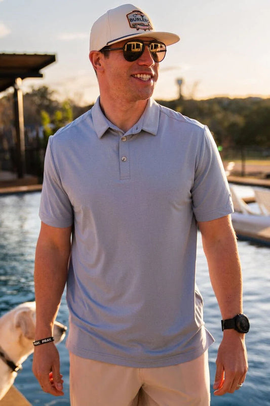 Performance Polo-Heather Sky Blue