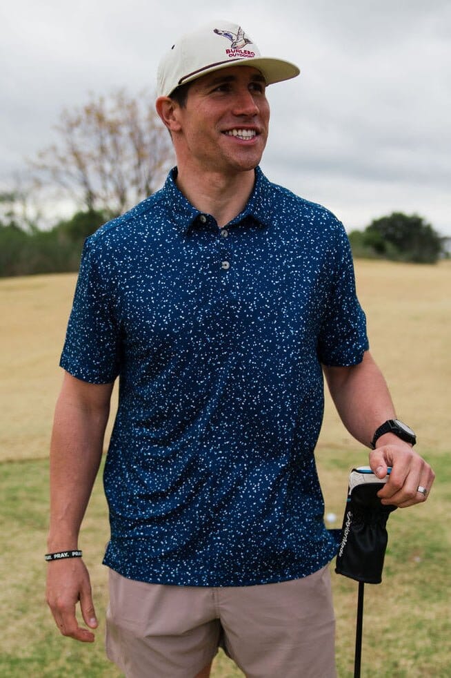 Performance Polo-Navy Speckled