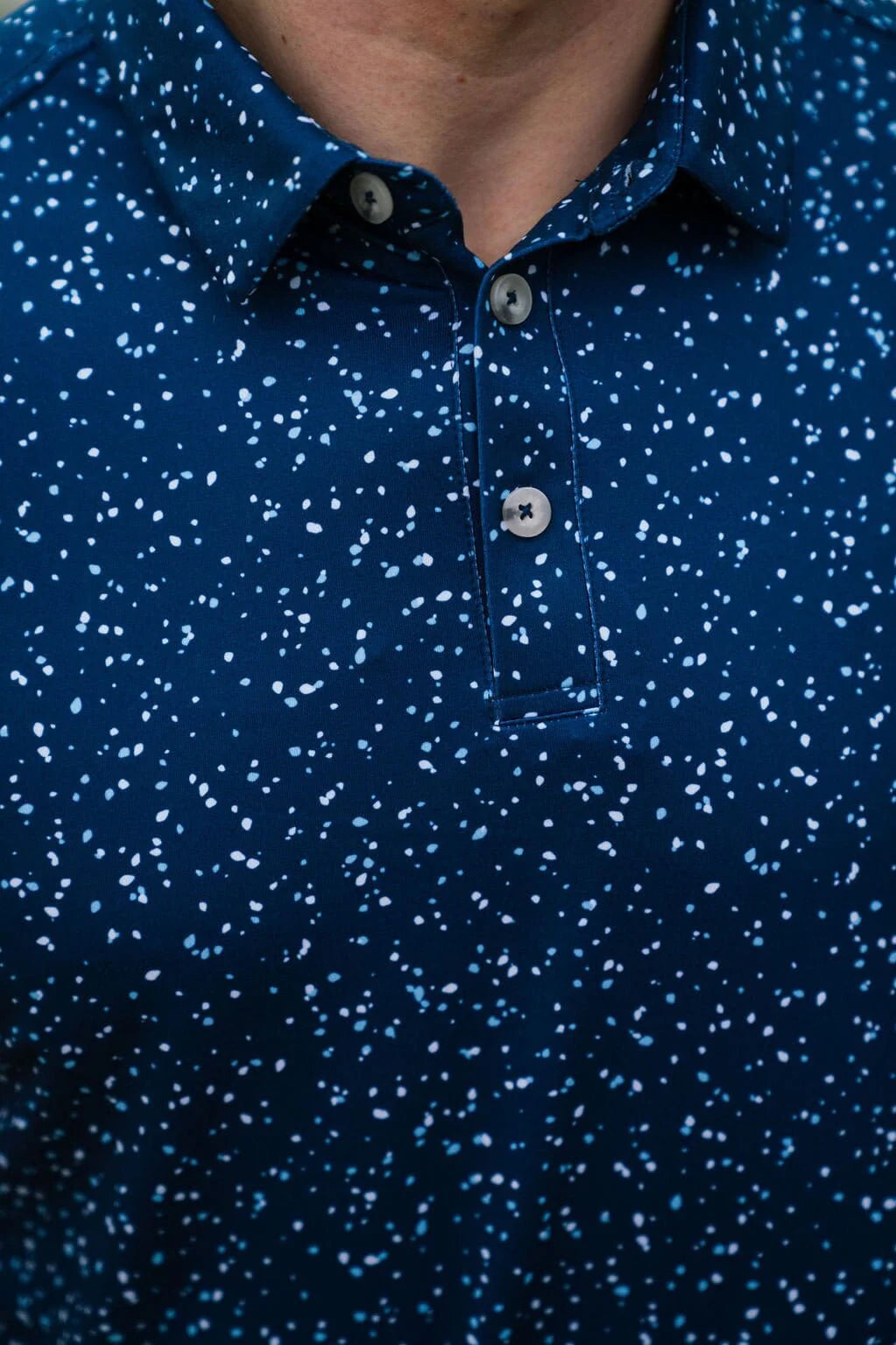 Performance Polo-Navy Speckled