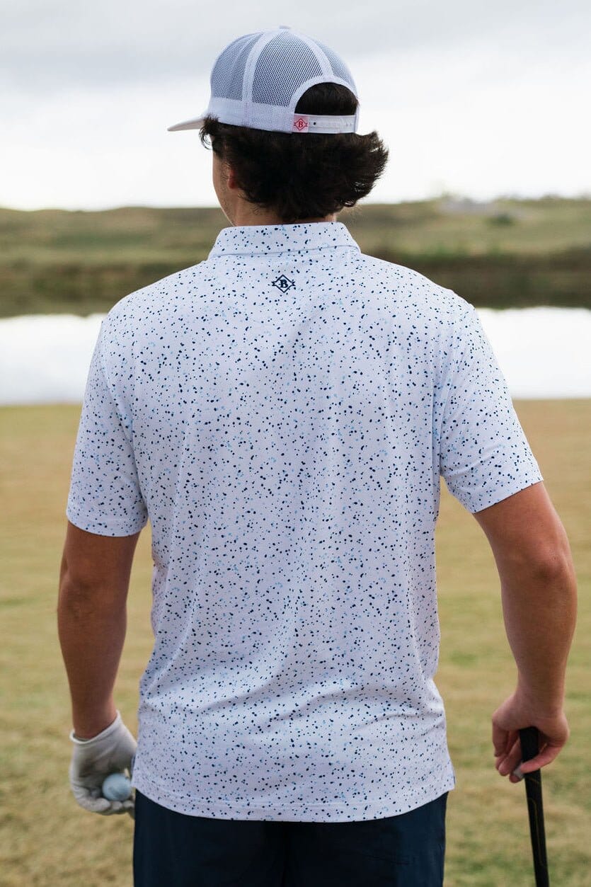 Performance Polo-White Speckled