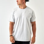 VINTAGE WASHED B LOGO TEE-Light Grey